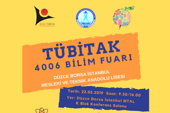 Yeni Açılan Konferans Salonunda TÜBİTAK 4006 Bilim Fuarı